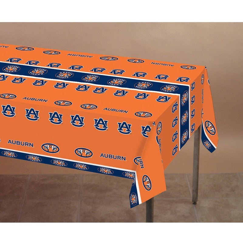 Creative Converting Auburn Tigers Plastic Table Cover, 54"x108"